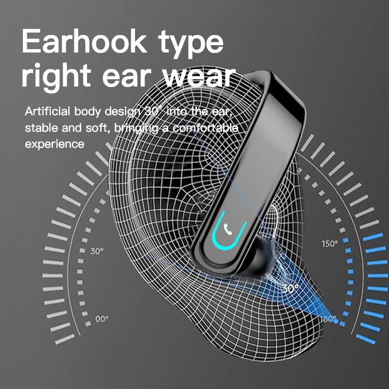 Wireless Bluetooth Earphone Waterproof Sport Earhook Headset Stereo Noise Reduction Headphone In Ear Earbuds with Microphone