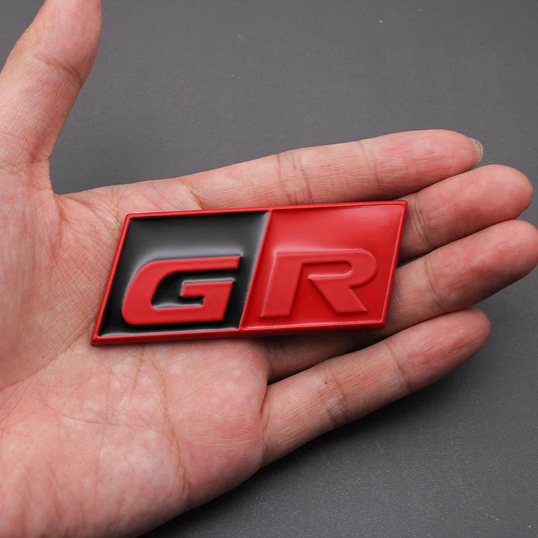 3D Metal Logo GR Sport Badge Trunk Car Sticker For Toyota RS RC RZ YARiS Corolla CHR Harrier JGUJT Camry GR SPORT Emblem BFXDY Accessories