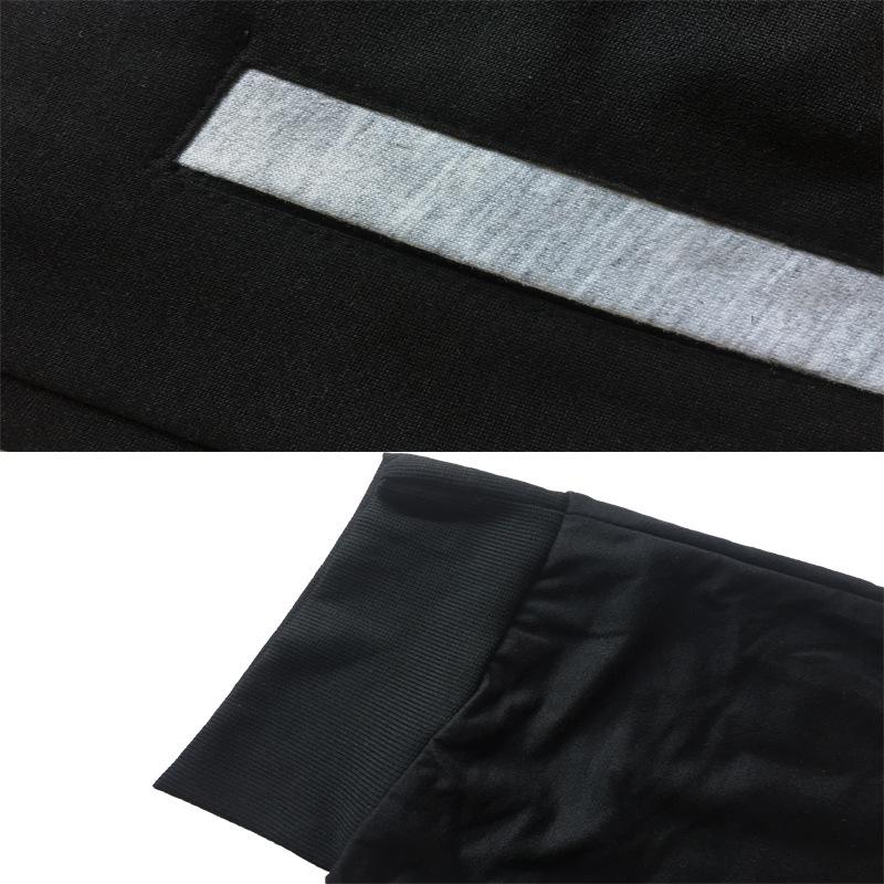 Men's European and American Trendy Slim Fit Color Block Jogging Shorts