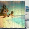 Small Fresh Floral Leaves Flowers Shower Curtain Bathroom Waterproof Polyester Multi-size 3D Print Curtains for Bathroom Shower