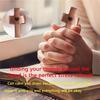 HHO-Wooden Cross Fidget Relief Relieve Anxiety Comfort For Clutching, Clinging And Praying 8PCS Cross My Heart,Encouragement Gif