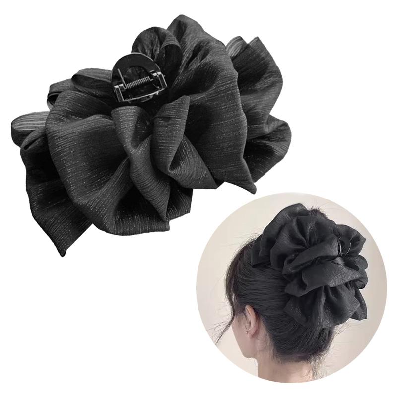 Elegante Schleifen-Haarklammer für Frauen Mädchen Täglicher Outdoor-Hai-Haargreifer zum Einkaufen Reisen Fotografie Neue Haaraccessoires