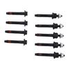 9PCS Exhaust Manifold Bolt Kit 6505316AA Carbon Steel Exhaust Manifold Bolt Stud Nut Hardware Set Replacement for 300