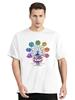 Rainbow Namaste Lotus Graphic Print Tshirt Women Meditation Breathe T-Shirt Female Yoga Posture T-Shirt Men Cotton Tops Tee