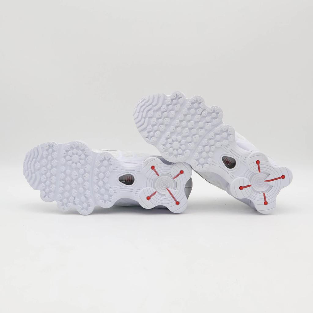AR3566-100 Nike Shox TL White Max Orange Metallic Silver (Women's)