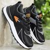 Men's shoes spring and summer sports shoes men's 2026 new leather waterproof and non-slip black casual shoes men's running dad shoes