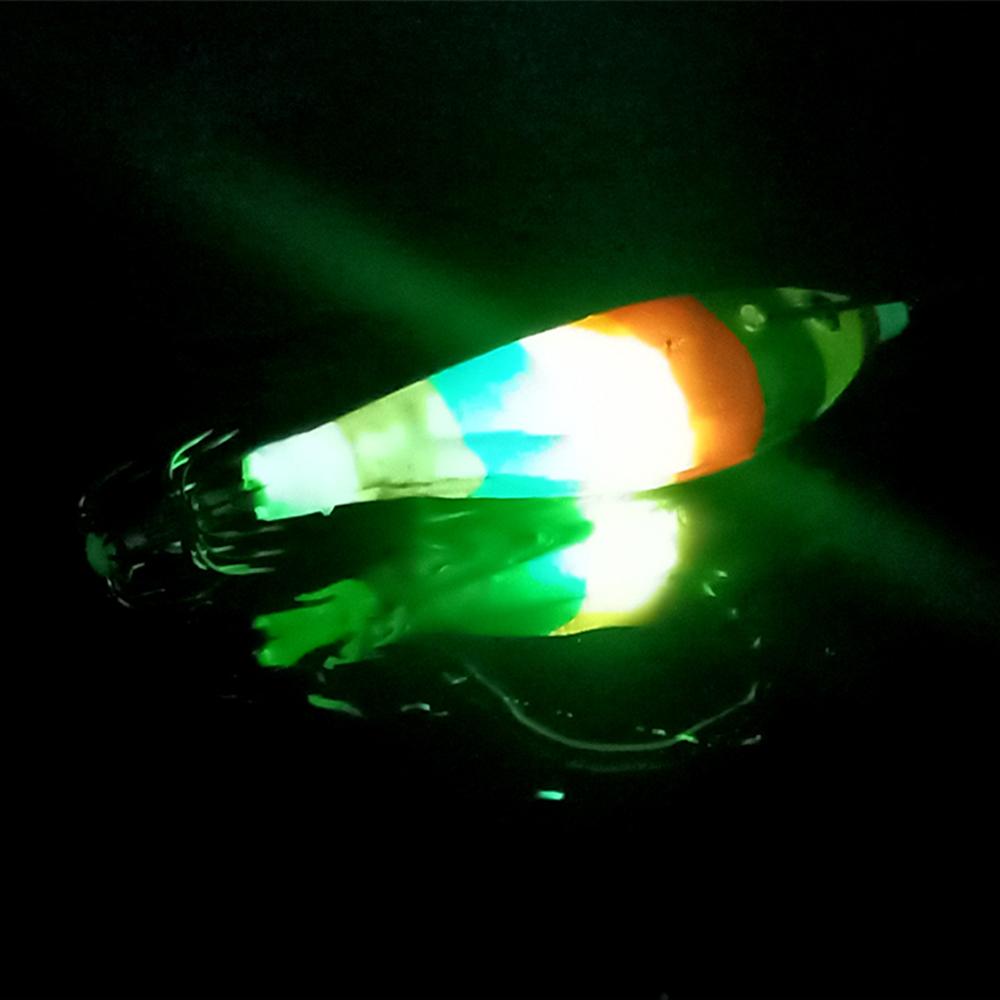 Colorful Fishing Lure Luminous Imitation Shrimp Hard Bait Prawn Lure with Squid Jigs Connector Rings Fishing Tackle