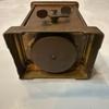 Used SEIKOSHA Antique Table Clock Brass Retro Spring Type