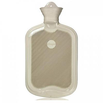 Sanger Ribbed Hot Water Bottle White 2L
