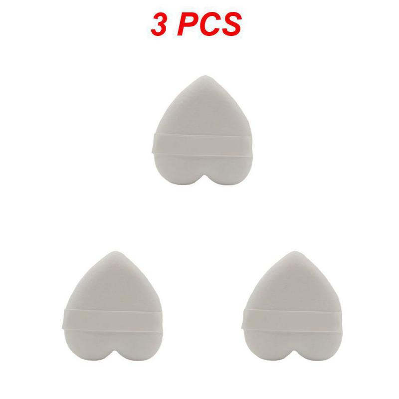 1/2/3PCS Heart-shaped Velvet Facial Face Makeup Puff Cosmetic Makeup Cotton Sponge Puffs Make Up Tools