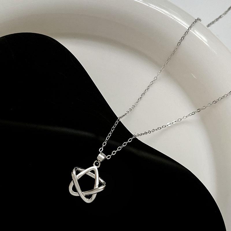 Star Necklace Simple Korean Style Collarbone Chain Versatile Fashion Star Necklace Women