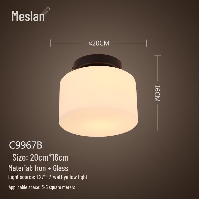 American Retro Industrial Ceiling Light for Bedroom, Dining Room, Balcony, Corridor, Aisle, and Entrance