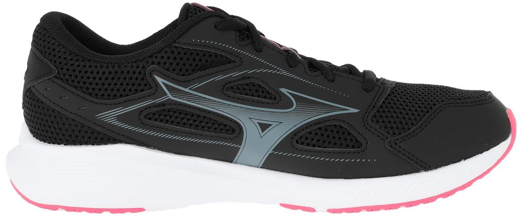 Mizuno Maximizer Running Shoes, Size 26, Women's, Black, Charcoal Gray, and Pink, Size 24.5 cm, 3E