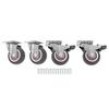 2 Inch Heavy Duty Swivel Caster Wheels For Furniture Rubber Casters Set Of 4