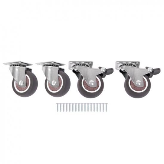 2 Inch Heavy Duty Swivel Caster Wheels For Furniture Rubber Casters Set Of 4