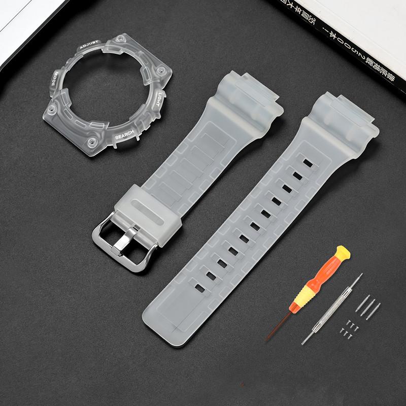 Reimveske for Casio G-Shock AQ-S810 Menn Kvinner Erstatning Matt Gummi Silikon Klokkereim Armbånd