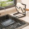 Multifunctional Pot Lid Rack Spoon Rest Stainless Steel Cutting Board Storage Rack Utensil Placement Rack Kitchen Accessories