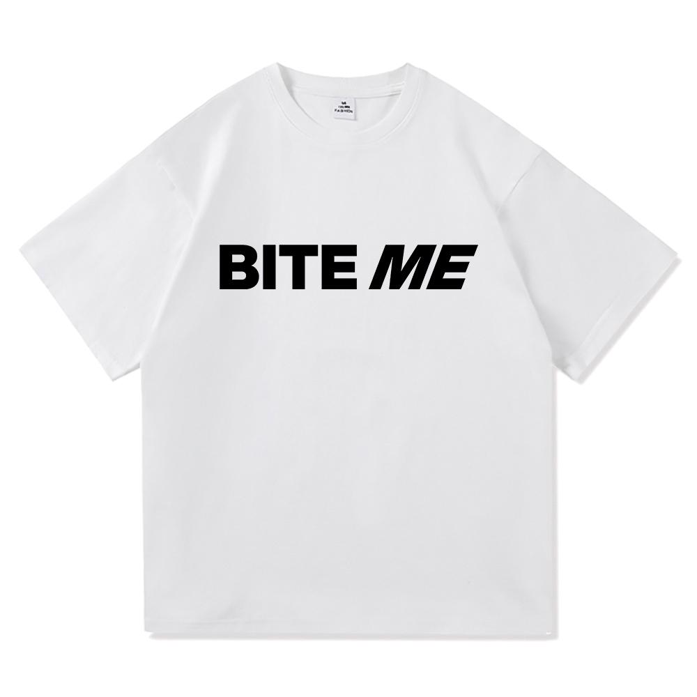 Rapp Bite Me TShirt Retro Fashion Men women Clothing Retro Harajuku High Quality Clothes Vintage Cotton TShirts Tops