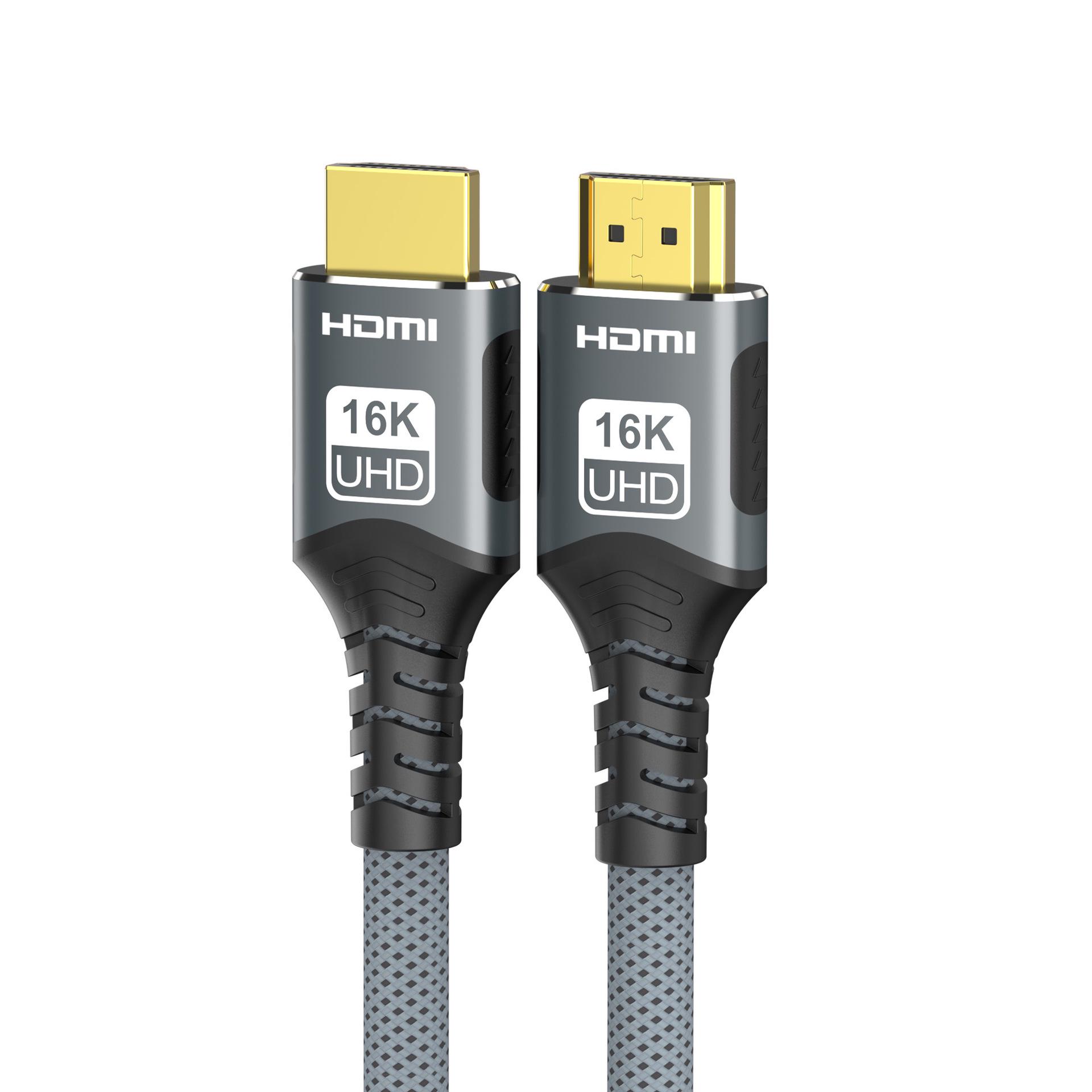 

Кабель HDMI 2.2 сверхвысокой скорости 16K: 16K@30Гц/60Гц (ДСК), 8K@120Гц, 4K@240Гц 3M