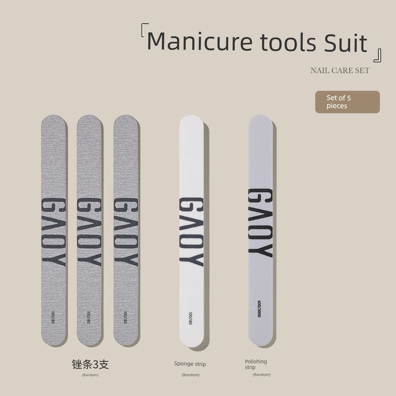 

Gaoy GAOY Scissors Hand Care Rub Nail Art Manicure Tool Set a