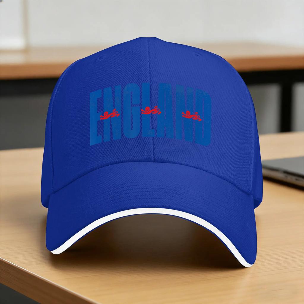 Licensed England National Football Team Baseball Cap  Stylish Trucker Hat Summer UnisexTeens Running Hippie Baseball Caps