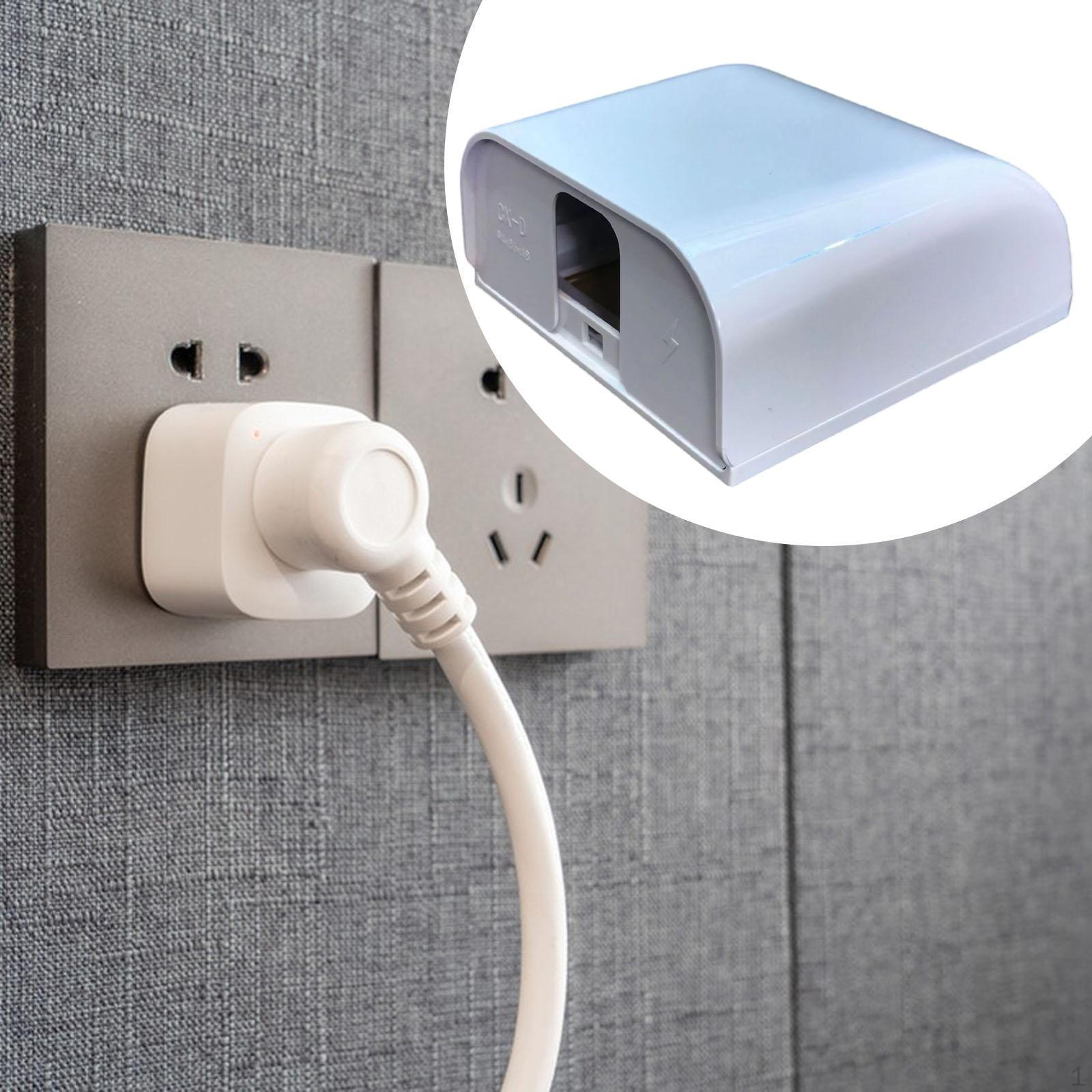 

Waterproof Easy to Install Versatile Outlet Dustproof Box for Garden Workshop Kitchen білий