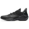 Slip Resistant Abrasion Resistant Mid Top Basketball Shoes Men's Black 112511601-1