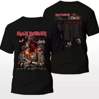 Maglietta unisex a 2 lati Iron Maiden Legacy Of The Beast Tour 2019