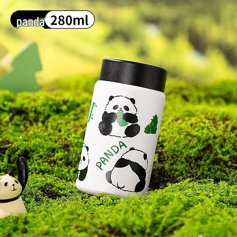 Diller 280ml Flowery Panda Portable Mini Thermos Cup