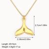 Nidin Hot Sale Original Design Mermaid Tail Shape Pendant Necklace For Women Female Fashion Versatile Chain Choker Jewelry Gifts