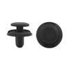 uxcell Clips/Rivets/Fasteners Plastic Black 7mm Boot Rivet Trim, Pack of 20