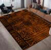 Motivational Quote Area Rug for Living Room Bedroom Modern Home Decor Black and White Typography Carpet Non Slip Floor Mat