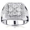Ofertas Hip Hop Style Trendy Men Rings Copper Ring Iced Out Bling Pave Cubic Zirconia Geometry Ring Charms