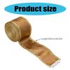 5Meters Glittering Powder Leaf Christmas Ribbon Festival Gifts Wrapping for Holiday Gifts and Christmas Tree Decoration
