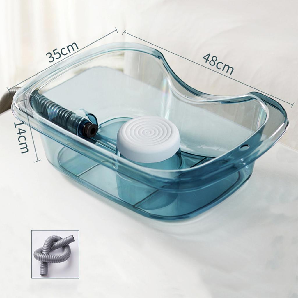 Umywalka do mycia włosów Leżąca konstrukcja Wielofunkcyjna umywalka do szamponu przy łóżku dla kobiet w ciąży, osób starszych