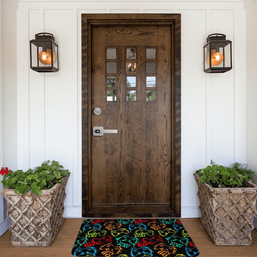 Game Controller Door Floor Kitchen Bathroom Mats Anti-Slip Outdoor Gamer Gift Doormat Living Room Entrance Carpet Rug