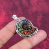 Ammolite Handmade Gemstone Pendant, 925 Solid Sterling Silver Antique Jewelry Pendant, For Engagement Gift