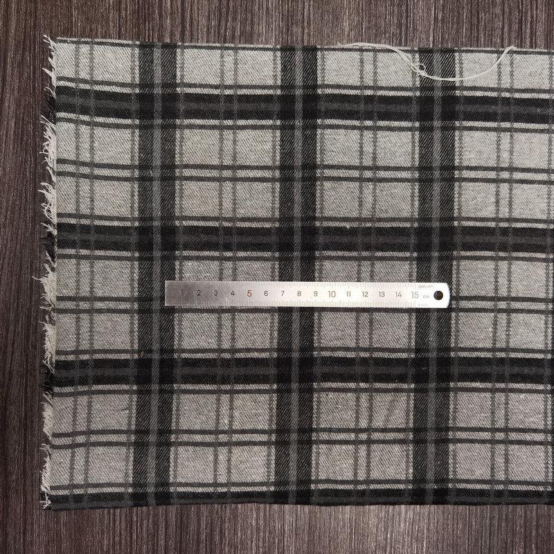 Nueva llegada: Tejido de Algodón Cepillado a Cuadros para Ropa Infantil y de Mujer - Tejido de Franela Jacquard Teñido en Hilo de Poliéster-Algodón.