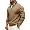 Men's Loose Fit Stand Collar Sweatshirt for Fall Winter Casual Sports