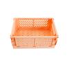 Storage Basket Collapsible Large Capacity Plastic Foldable Home Crate Box for Daily Used