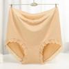 Seamless Panties High Waist Women's Briefs for Weight 100kg Large Size Underpants Solid Color Boyshorts