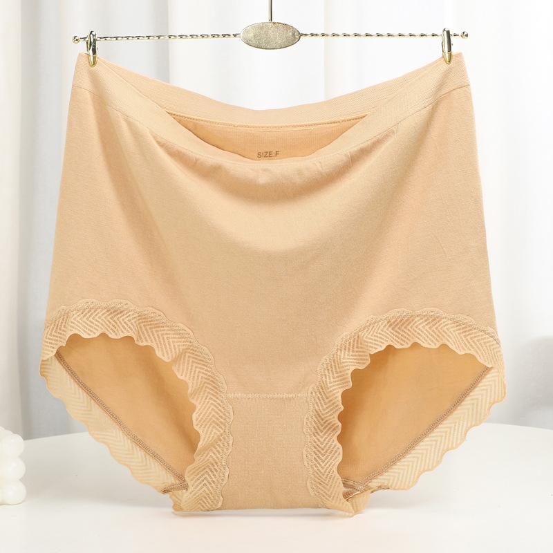 Seamless Panties High Waist Women's Briefs for Weight 100kg Large Size Underpants Solid Color Boyshorts