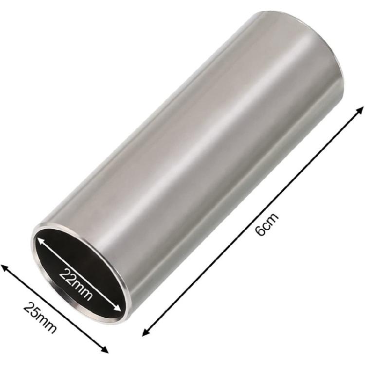 Guitar Slide, Stainless Steel Guitar Bass Slide Cylinder Tube Guitar Tone Bar