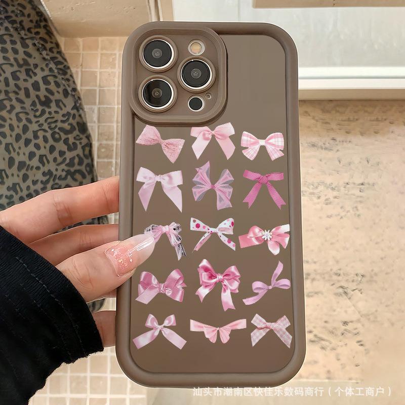 Premium bow for iPhone7/8 Apple 11/12/13/14/15/16 ProMax ladder phone case