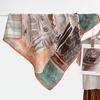 91 Retro Double-sided Velvet Large Square Scarf Women's New Spring and Autumn Foreign Style Fashion Cashew Flower Silk Scarf Neck Scarf Shawl
