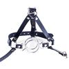 Bdsm Cosplay Leather Harness Headgear Open Mouth Plug Restraint Oral Gag Adult Sex Toys For Women Fetish Bondage Mask