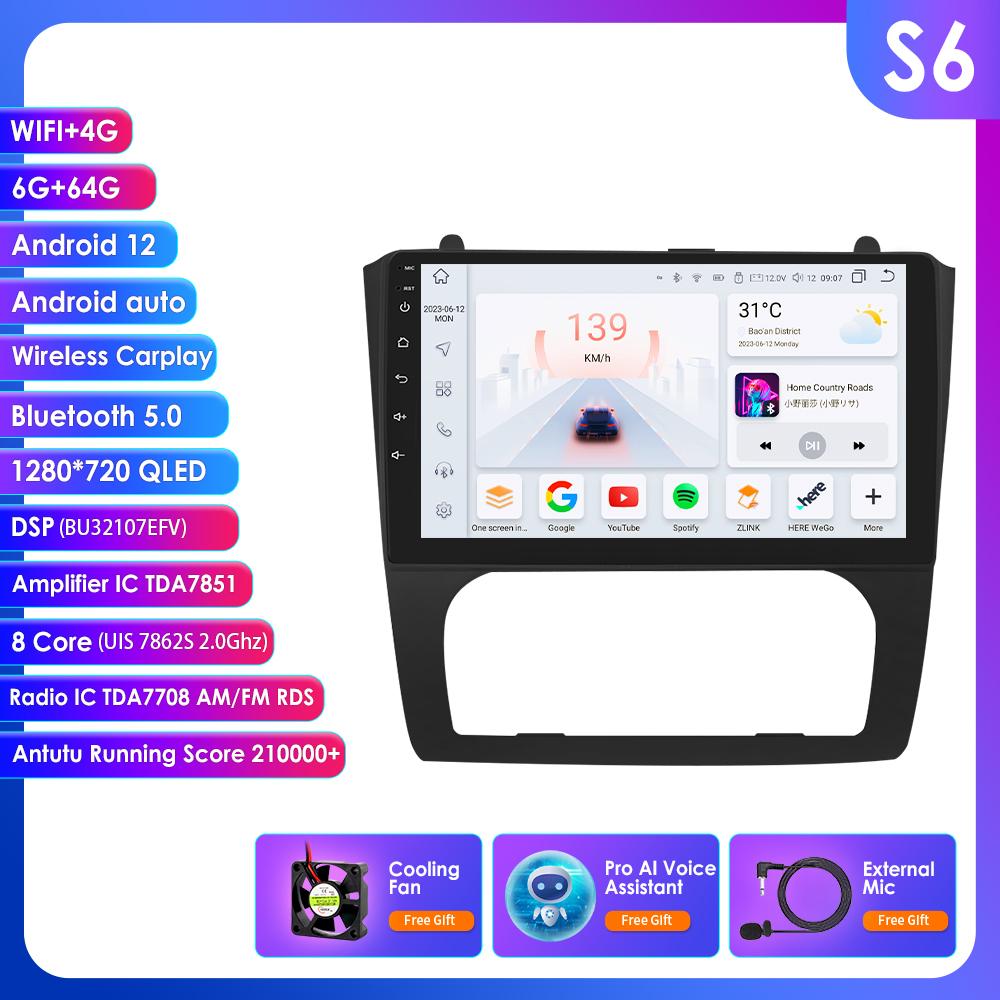 

Carplay 4G-LTE Радио 2 Din Android 12 Автомобильный мультимедийный плеер для Nissan Altima Teana GPS-навигация WIFI DSP 9 дюймов 2din AutoRadio SWC Интеллектуальный экран S5 8Core 4G 64G AI