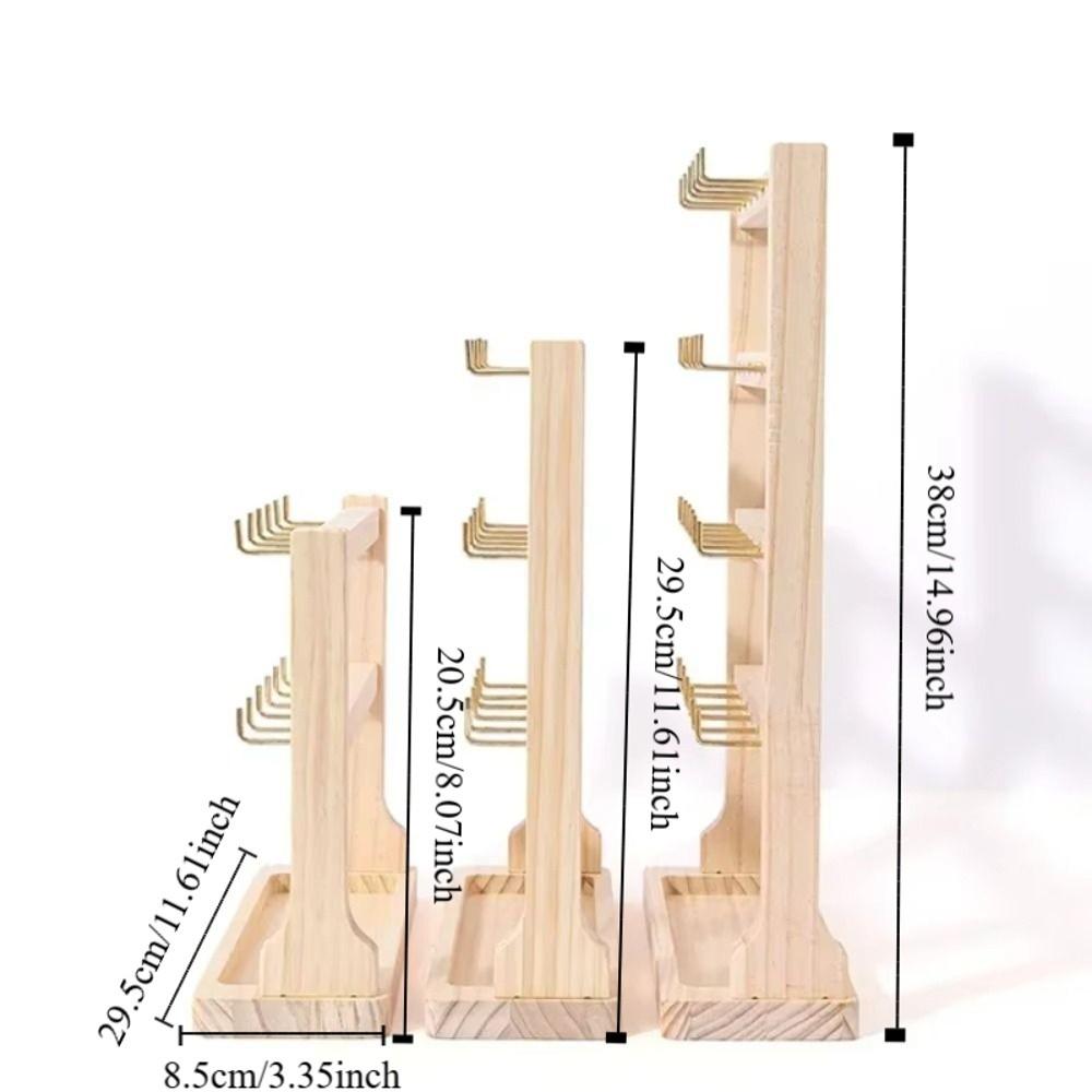 Stabilní konstrukce Stojan na šperky s háčkem Organizér na náramky a náhrdelníky Organizace náušnic