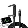 240W 2-in-1 Stand Charging Cable | Phone Holder Integrated | Fast Charge for iPhone 15-17/Huawei/Samsung/Xiaomi
