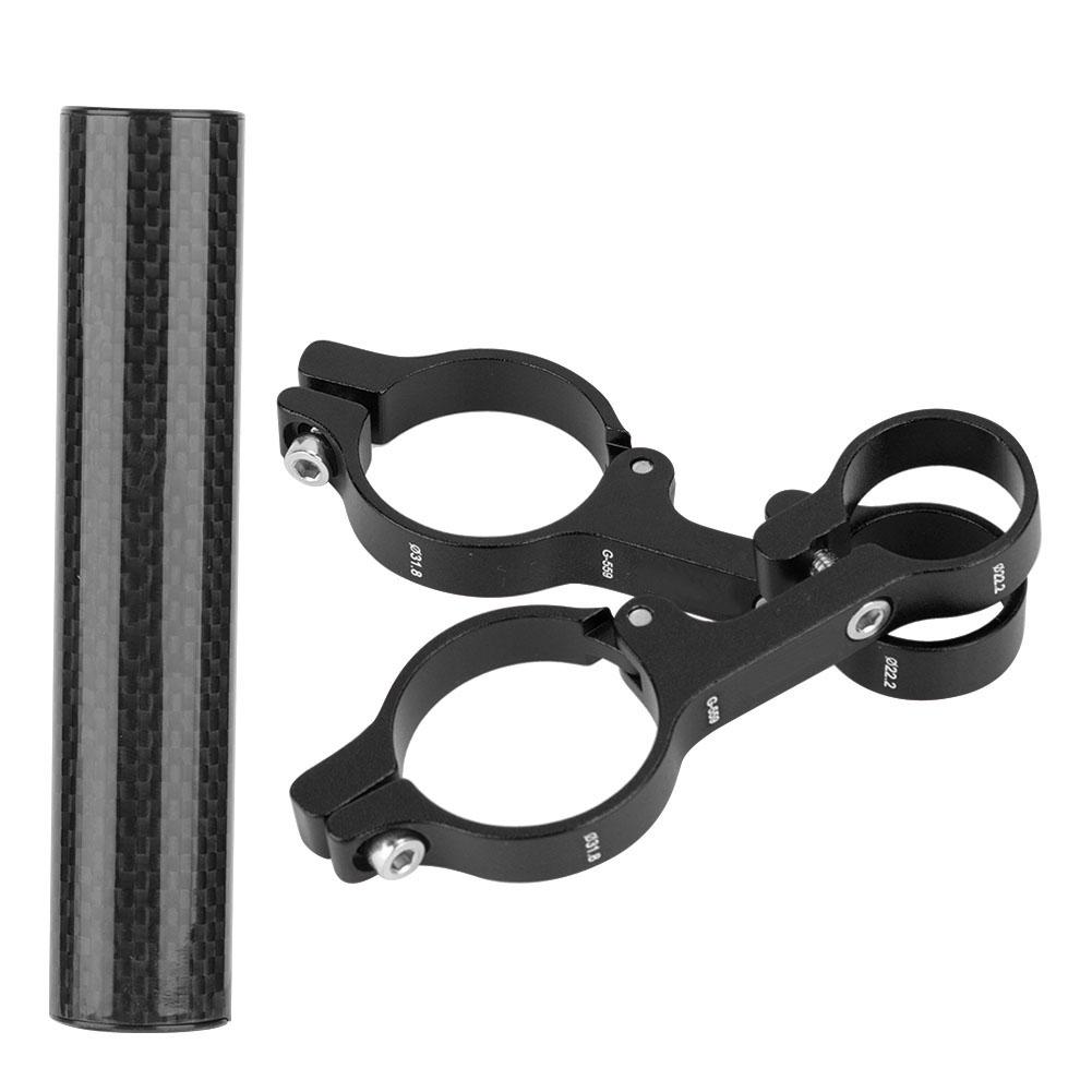 Aluminium Alloy Cycling   Odometer Extension Mount Bike Computer Extra Holder (Black)